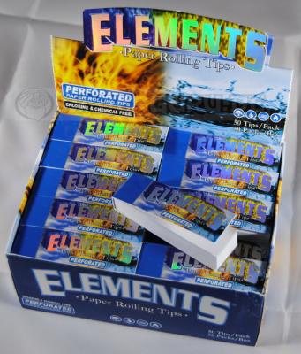 1 Box (50x) Elements Filter Tips slim perforiert 2500 Filtertips perforated
