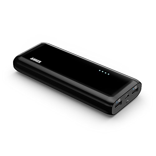 Anker® 2nd Gen Astro E4 13000mAh External Battery Portable Dual USB Charger Power Bank. PowerIQ™ Broad Compatibility, Fast Charging, High Capacity, Ultra Compact. For iPhone 6 Plus 5S 5C 5 4S, iPad Air 2 mini 3, Galaxy S5 S4 S3, Note 3 4, Tab 4 3 2 Pro, Nexus, HTC One, One 2 (M8), LG G3, Nexus, MOTO X and More (Black)