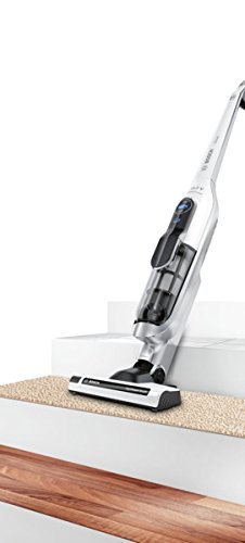 Bosch BCH625KTGB Athlet Upright Cordless Vacuum Cleaner, 0.9 L - White