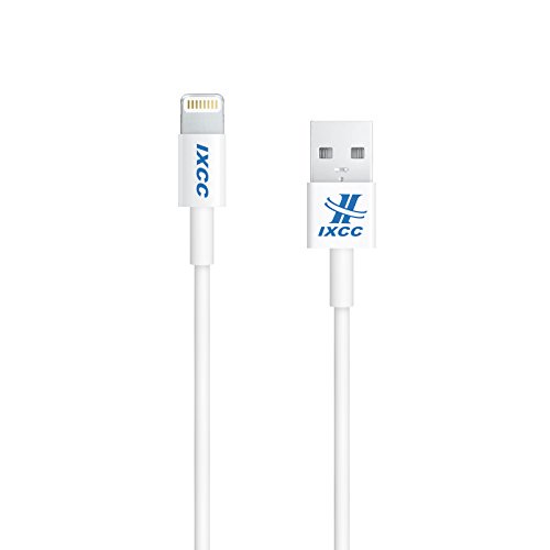 [Apple MFI Certified] iXCC ® Lightning Cable 3ft (Three Feet) Element Series 8 pin to USB SYNC Cable Charger Cord for Apple iPhone 5 / 5s / 5c / 6 / 6 Plus, iPod 7, iPad Mini / mini 2/ mini 3, iPad 4 / iPad Air / iPad Air 2(Compatible with iOS 8) [White]