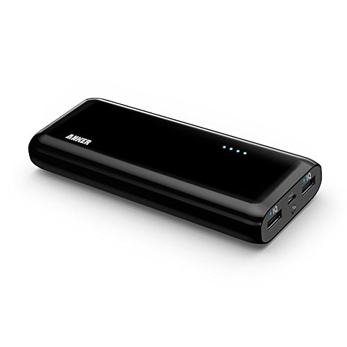 Anker® 2nd Gen Astro E5 16000mAh Portable Charger  External Battery Power Bank with PowerIQ™ Technology 2-Port 3A for iPhone 6 Plus 5S 5C 5 4S, iPad Air, mini, Galaxy S5 S4 S3, Note 4 3 2, Tab 4 3 2 Pro, Nexus 4 5 7 10, HTC One, One 2 (M8), LG G3, MOTO X G, most other Phones and Tablets (Black).