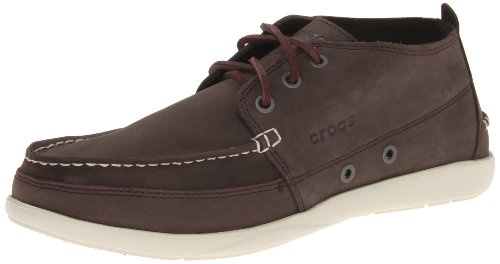 crocs Men's 15364 Walu Chukka Boot,Espresso/Stucco,11 M US