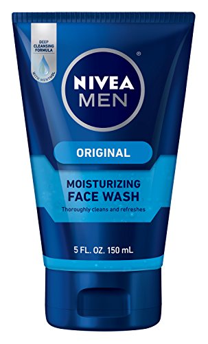 NIVEA MEN Original Moisturizing Cleansing Face Wash, 5 oz Tube