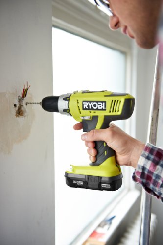 Ryobi ONE+ Cordless Combi Drill with 2 x 1.3A Batteries and 45 Minute Charger, 18V