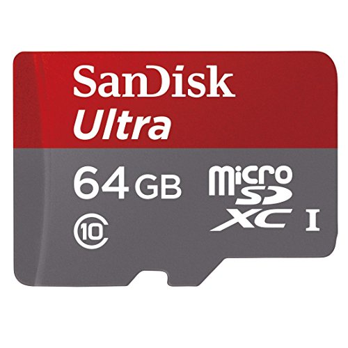 SanDisk Ultra 64GB UHS-I/Class 10 Micro SDXC Memory Card Up to 48MB/s With Adapter- SDSDQUAN-064G-G4A [Newest Version]
