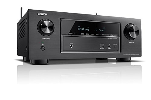 Denon AVRX2300WBKE2 7.1 Surround AV-Receiver (Dolby Atmos, dtsX, WLAN, Bluetooth, Spotify Connect, 7 Plus 1 HDMI 3D, 4K, 2 HDMI Ausgänge, HDCP 2.2, 7x 150 Watt) schwarz