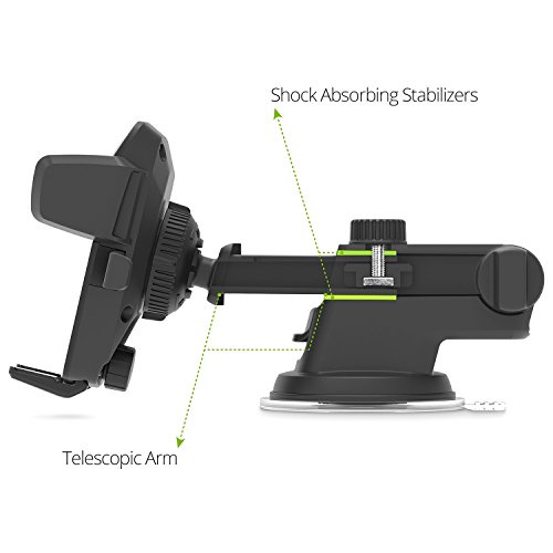 iOttie Easy One Touch 3 (V2.0) Car Mount Universal Phone Holder for iPhone 6s Plus 6s SE Samsung Galaxy S7 Edge S6 Edge Note 5 4- Retail Packaging- Black