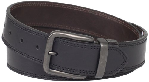Levi's Mens 40mm Reversible Leather Belt, Black/Brown, Large