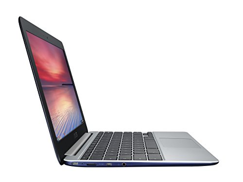 ASUS C201 11.6 Inch Chromebook (Rockchip, 2 GB, 16GB SSD, Navy Blue)