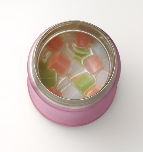 Zojirushi Stainless Steel Food Jar 25 oz. / 0.75 Liter, Shiny Pink