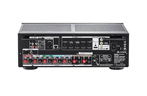 Denon AVRX1200WBKE2 7.1 Surround AV-Receiver (Dolby Atmos, dtsX, WLAN, Bluetooth, Spotify Connect, 5 Plus 1 HDMI 3D, 4K, HDCP 2.2, App steuerbar , 7x 145 Watt) schwarz