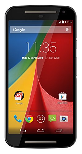 Motorola Moto G (2ème Génération) Smartphone débloqué 3G+ (Ecran: 5 pouces - 8 Go - Android 4.4 KitKat) Noir