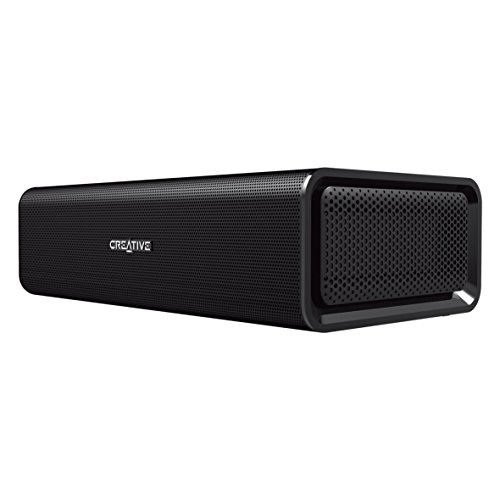 Creative Sound Blaster Roar Pro - Altavoz portátil para dispositivos con Bluetooth y NFC (sistema de sonido, biamplificado de 5 conductores, subwoofer integrado), color negro