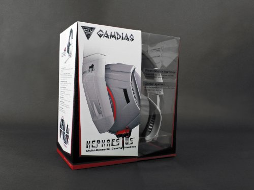 GAMDIAS Hephaestus GHS2000 USB Virtual Surround Sound 7.1 Gaming Headset, Blast Source Identifier, Heat Sink System, Noise Cancelling Mic