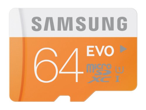 Samsung 64GB EVO Class 10 Micro SDXC up to 48MB/s with Adapter (MB-MP64DA/AM)