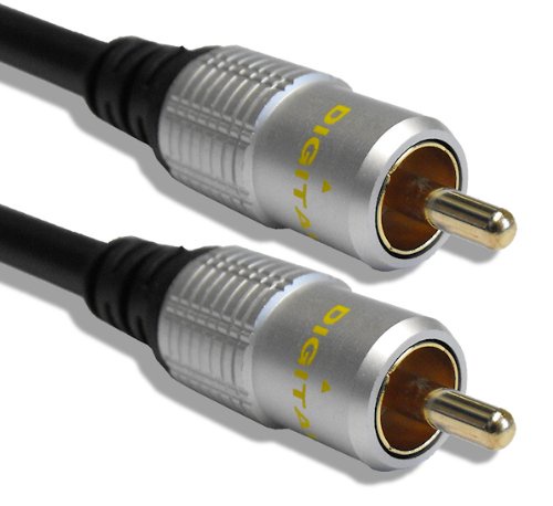 Cable Mountain 10m Gold Plated Single RG59 Coaxial Phono Cable for SPDIF/Digital Audio and Composite Video Cable