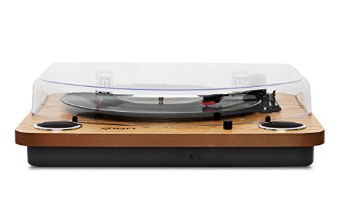 ION Audio Max LP | Belt-Drive Turntable with Built-in Stereo Speakers and USB Conversion - Wood