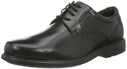 Rockport Charless Road Plain Toe, Men's Derby, Black, 10 UK