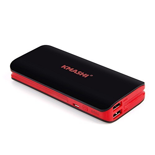 KMASHI 10000mAh MP816 (2.1Amp+1Amp Output,2Amp Input Fast Charging) Dual USB Portable External Extended Battery Pack Power Bank Backup Charger For iPhone 6 Plus 5S 5C 5 4S 4 iPad Air Retina Mini Samsung Galaxy S5 I9600 Neo S4 I9500 I9190 S3 I9300 S3 I8190 S2 Note 3 N9000 Gear HTC Sensation One X S EVO 3D 4G DNA Thunderbolt Incredible Droid DNANexus 4 7 10 LG Optimus V Blackberry Z10 Z30 Q5 Q10 Bold Curve Torch Motorola Razr Maxx Bionic ATRIX Nokia Lumia 1020 920 Google Glasses and other 5V Smart