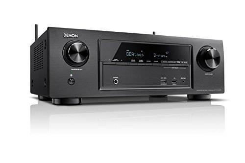 Denon AVRX1300WBKE2 7.1 Surround AV-Receiver (Dolby Atmos, dtsX, WLAN, Bluetooth, Spotify Connect, 5 Plus 1 HDMI 3D, 4K, HDCP 2.2, 7x 145 Watt) schwarz