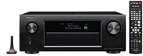 Denon AVR-X4200W 7.2 Surround AV-Receiver (Dolby Atmos, dts-X, WLAN, Bluetooth, Spotify Connect, 7+1 HDMI 3D/4k, 3 HDMI Ausgänge, HDCP 2.2, App steuerbar, drei Zonen, 7x200Watt) Schwarz
