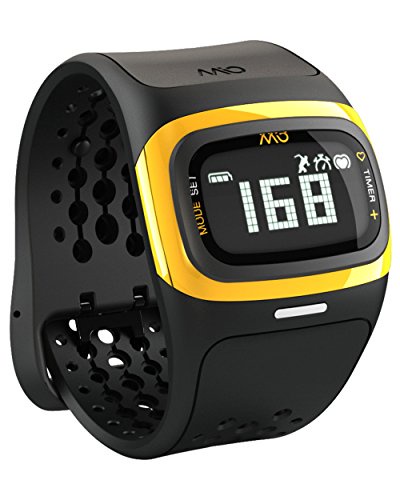 Mio ALPHA 2 Heart Rate Monitor Sports Watch. Yellow and Regular