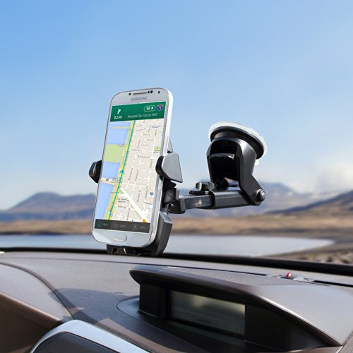 iOttie Easy One Touch 2 Car Mount Holder for iPhone 6(4.7) Plus(5.5) 5s 5c, Samsung Galaxy S6 Edge S5 S4 S3, Note 5 4 3, Google Nexus 5 4, LG G4-Retail Pack