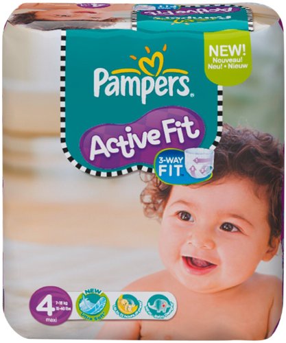 Pampers Active Fit Size 4 (Maxi) Monthly Pack--168 Nappies: Amazon.co.uk: Health & Personal Care