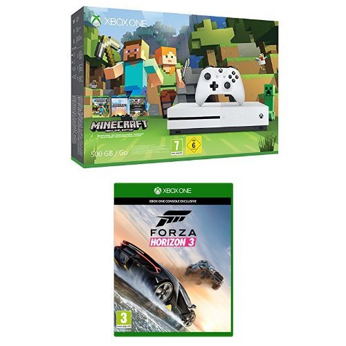 Xbox One S (500GB) Minecraft Bundle + Forza Horizon 3