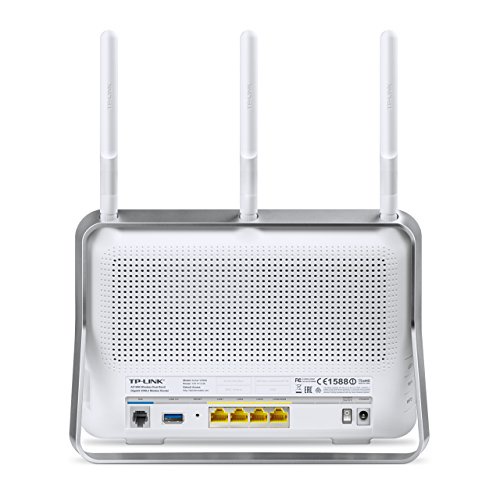TP-LINK Archer VR900 AC 1900 Wireless Dual Band Gigabit VDSL2/ADSL2+ Modem Router (2.4 GHz 600 Mbps, 5 GHz, 1300 Mbps, 1 GHz Dual-Core Processor, Beamforming Technology)