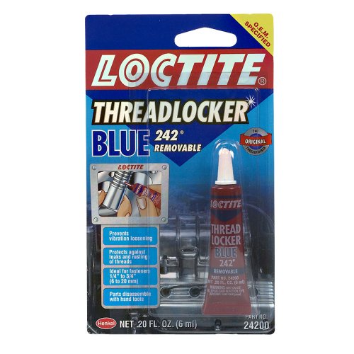 Loctite Blue 242  Threadlocker 6-Milliliter Tube (209728)