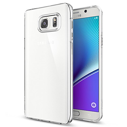 Galaxy Note 5 Case, Spigen® [Liquid Crystal] Ultra Thin Premium Semi-transparent Lightweight / Exact Fit / NO Bulkiness Soft Case for Galaxy Note 5 (2015) - Liquid Crystal (SGP11708)