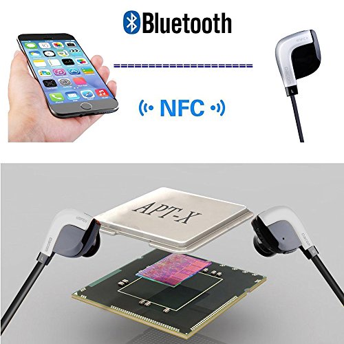 Dacom Wireless Bluetooth V4.1 Sports Jogger Runner Stereo Earphones for Smartphones Silver
