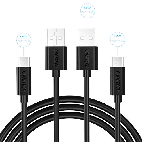 USB Type C Cable, CHOETECH 6Pack [1.6ft*1+3.3ft*4+6.6ft*1] Durable USB C to USB A (Type C to Type A) Cable for Galaxy Note 7, OnePlus 3, LG G5, HTC 10, Nexus 6p/5x, Lumia 950, new MacBook and More