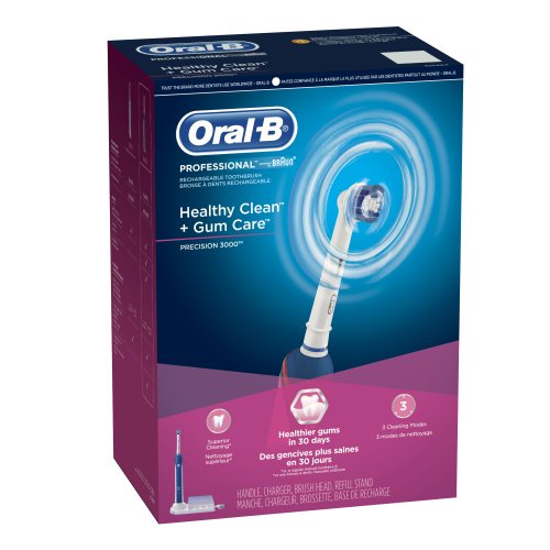 Oral-B Professional Healthy Clean + Gum Care Precision 3000 Rechargeable Electric Toothbrush 1 Count