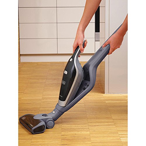 Black+Decker HSV520J01 18V Lithium Cordless 2-N-1 Stick and Hand Vacuum, Titanium