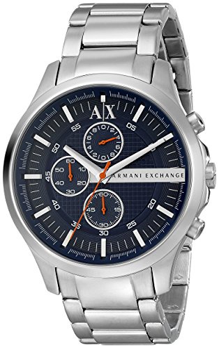 Armani Exchange Men's AX2155 Analog Display Analog Quartz Silver Watch