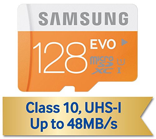 Samsung 128GB EVO Micro SDXC up to 48MB/s with Adapter (MB-MP128DA/AM)