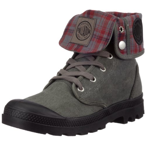 Palladium Men's Baggy Canvas Boot,Stonewash/Metal,10 M US