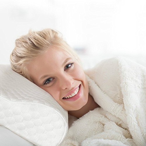 Bedsure Memory Foam Firm Contour Pillow with Therapeutic Design - Hypoallergenic and Dust Mite Resistant