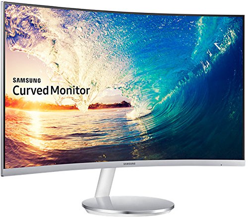 Samsung C27F591 27 inch Curved LED Monitor - White/Silver
