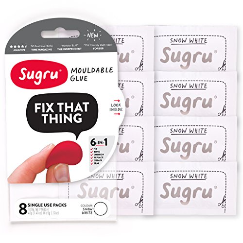 Sugru Mouldable Glue - White (Pack of 8)