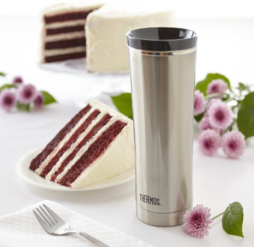 Thermos 16 Ounce Vacuum Insulated Travel Mug, Stainless Steel