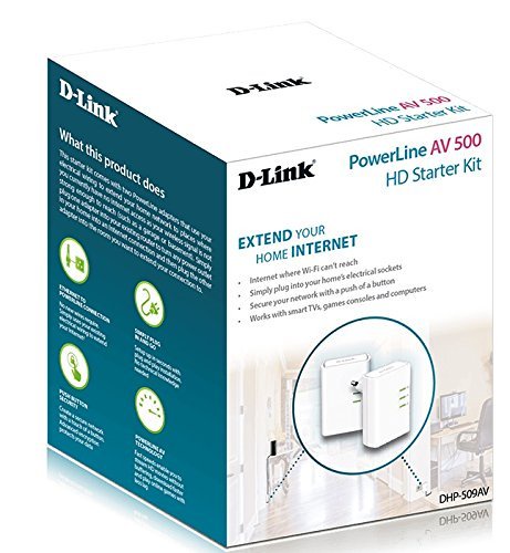D-Link DHP-509AV/B AV 500 HD PowerLine Starter Kit