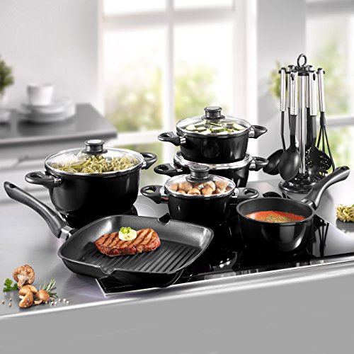 BEEM Germany Startherm Topfset 17-teilig, schwarz