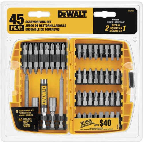 DEWALT DW2166 45-Piece Screwdriving Set with Tough Case