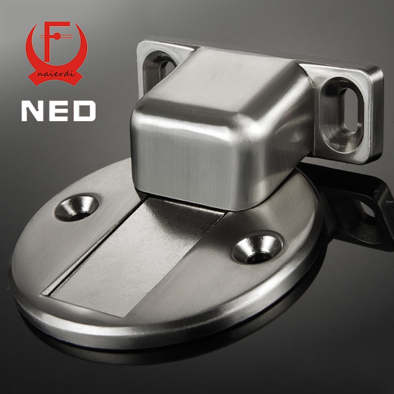 2016 Newest NED DFL Deluxe Zinc Alloy Casting Floor-mounted Magnetic Door Stopper Door Stops Floor Suction For Home Etc