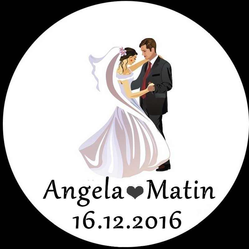 100pcs Personalized Wedding Stickers Craft packaging Seals Kraft Labels Sticker Wedding Decoration Boda Sticker Seals Casamento