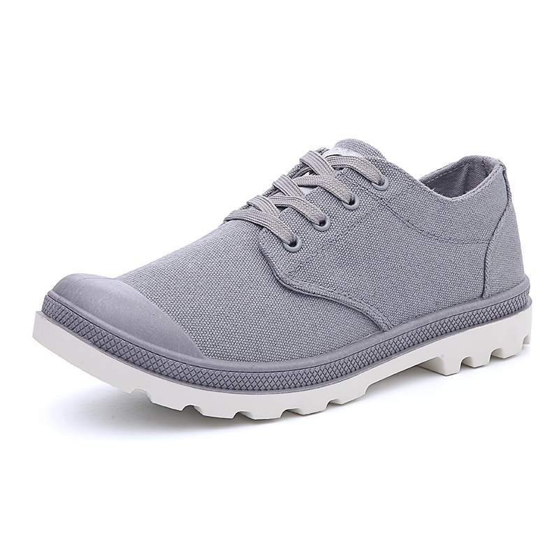 2 Colors OTTO Palladium Style Fashion Low-top Military Ankle Boots Comfortable Canvas Men Shoe Male Martin Boots