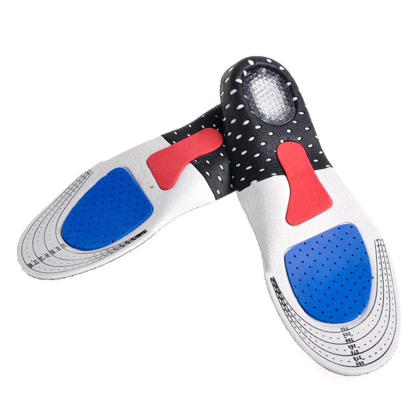 Free Size Unisex Orthotic Arch Support Sport Shoe Pad Sport Running Gel Insoles Insert Cushion for Men Women